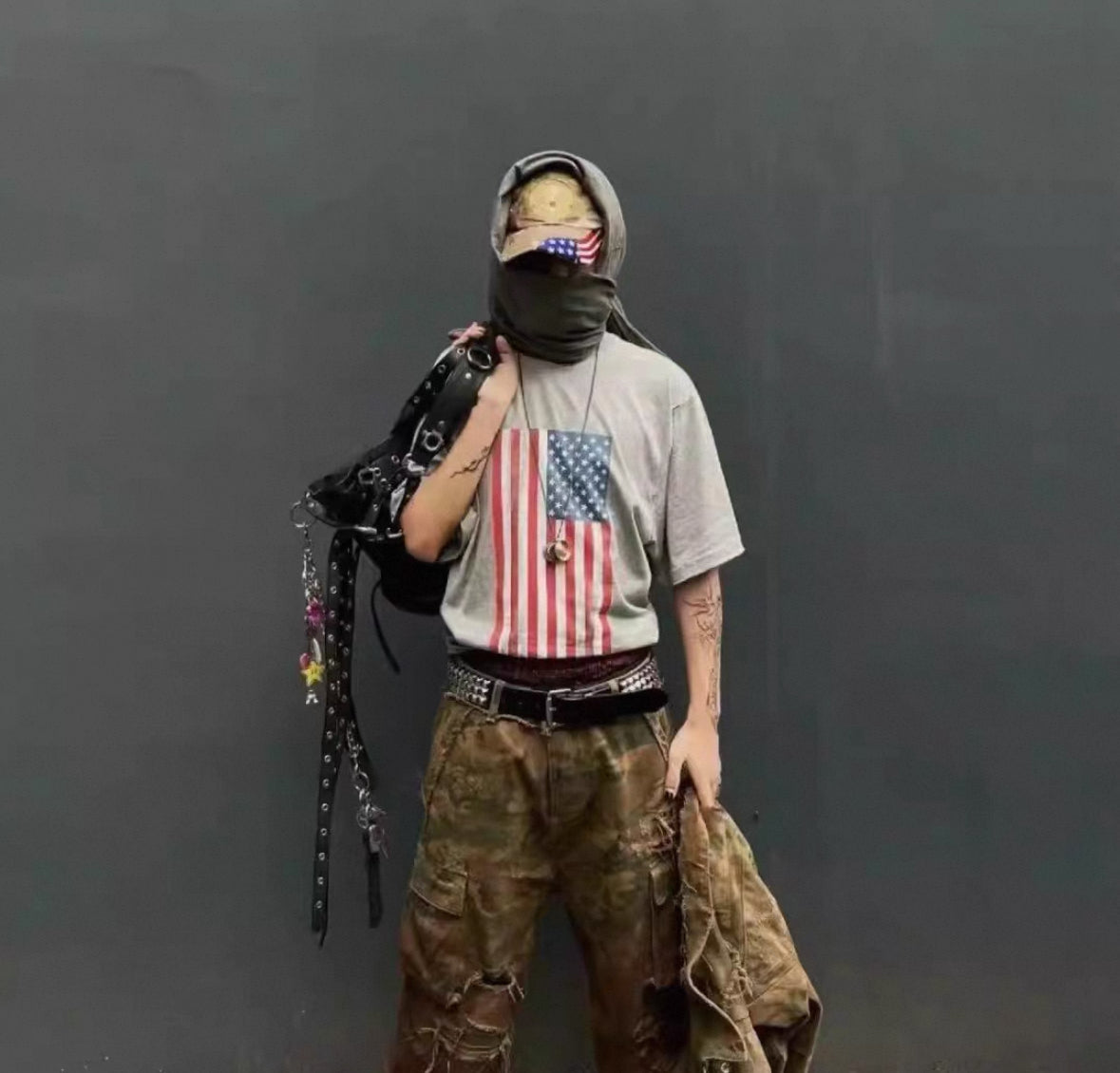 Camo usa hat