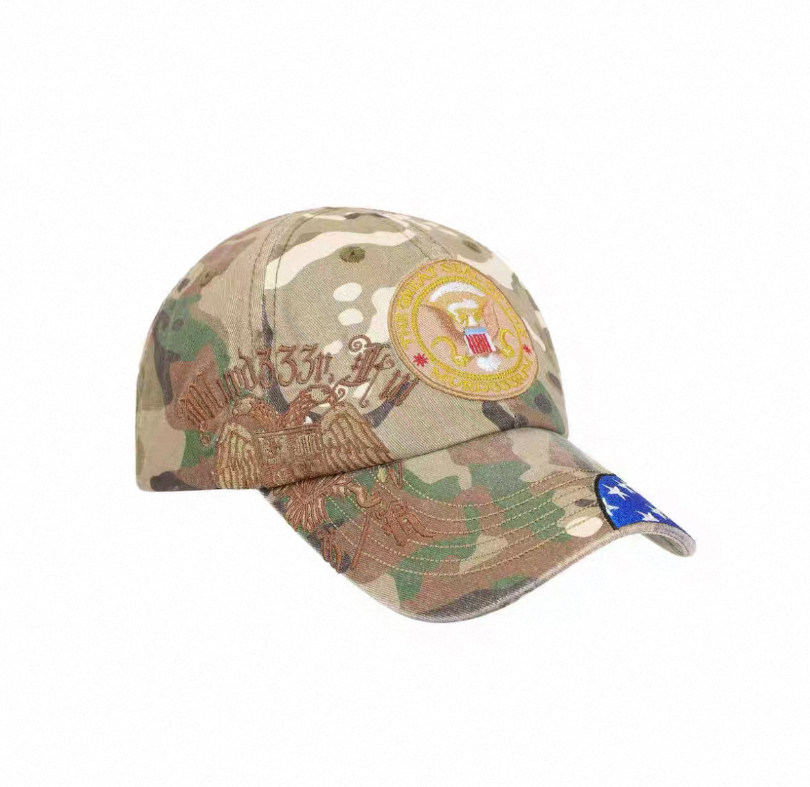 Camo usa hat