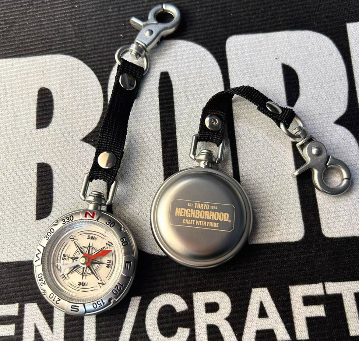 Compass keychain