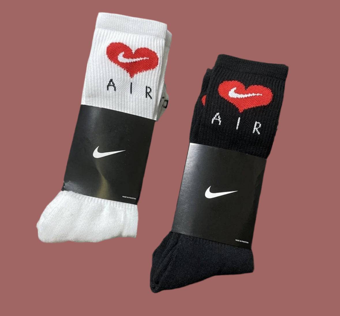 Pack of 3 Nke heart socks