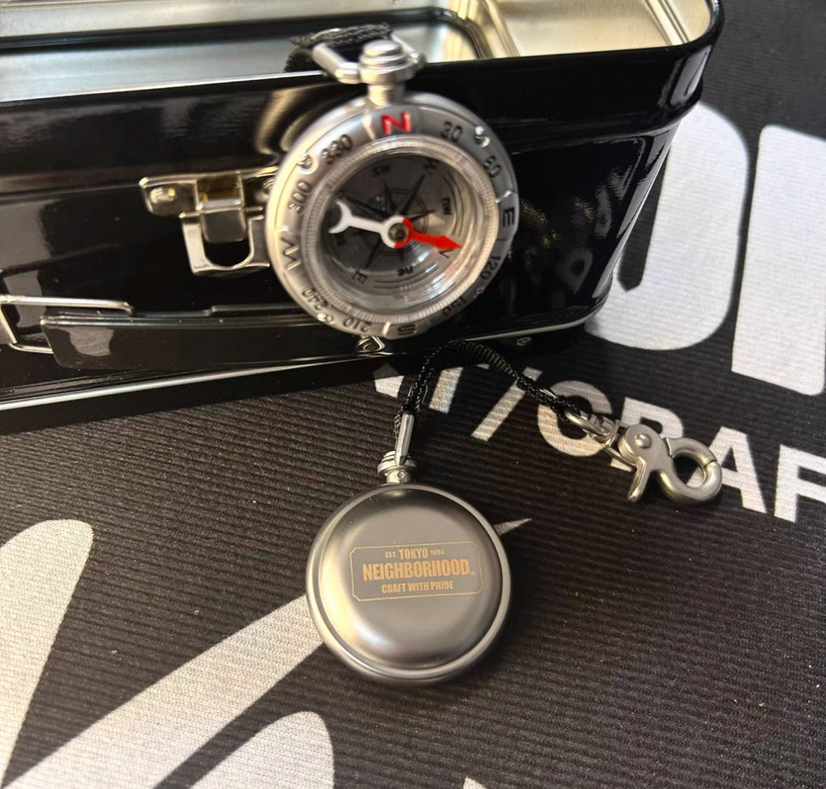 Compass keychain