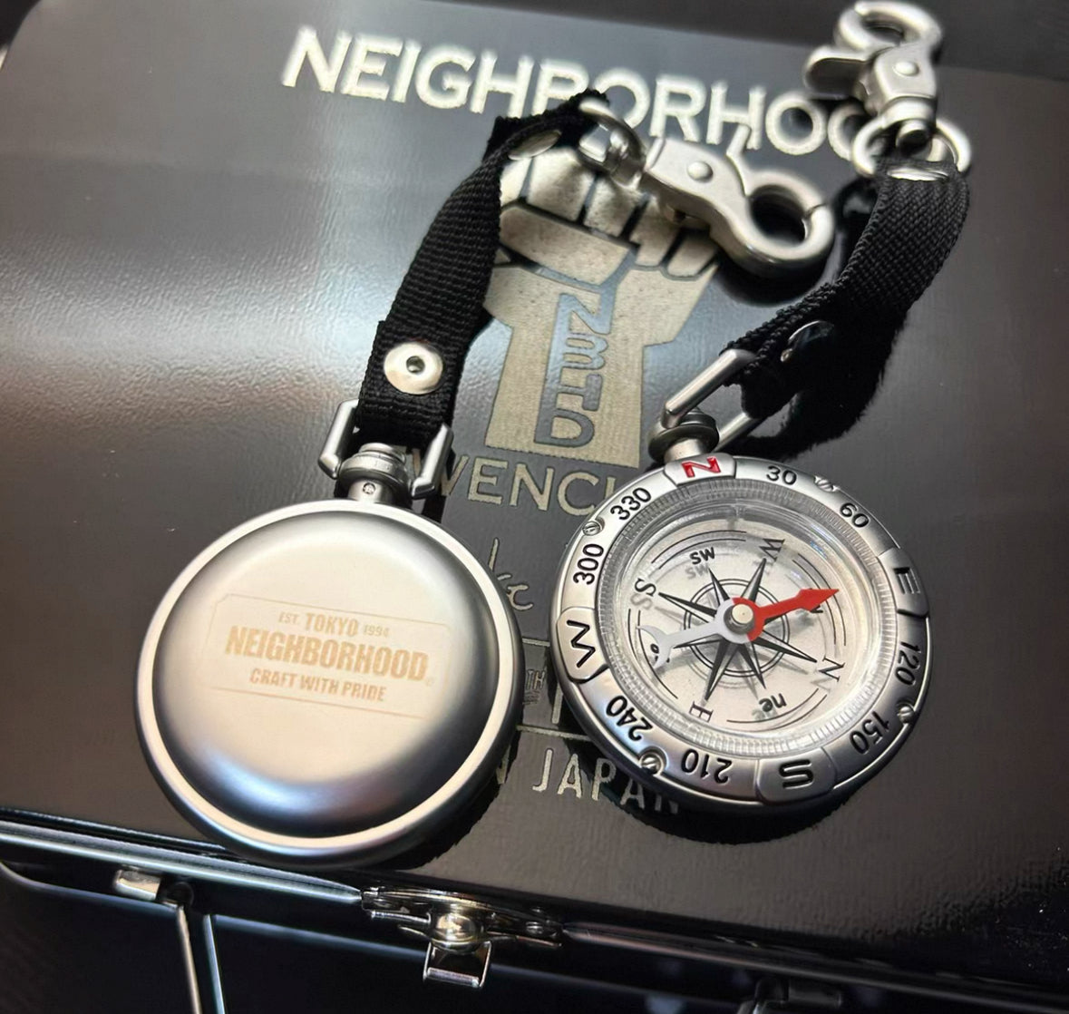 Compass keychain