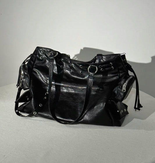 Punk style multipurpose handbag