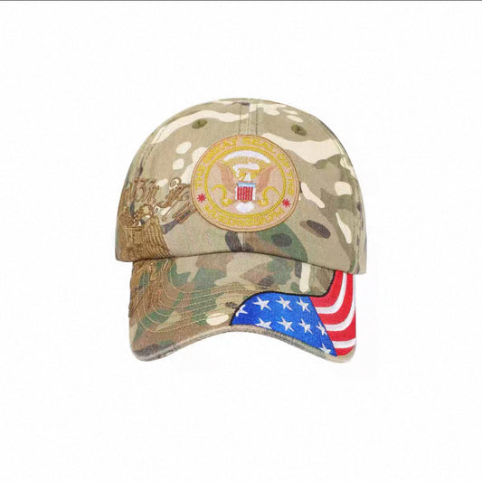 Camo usa hat