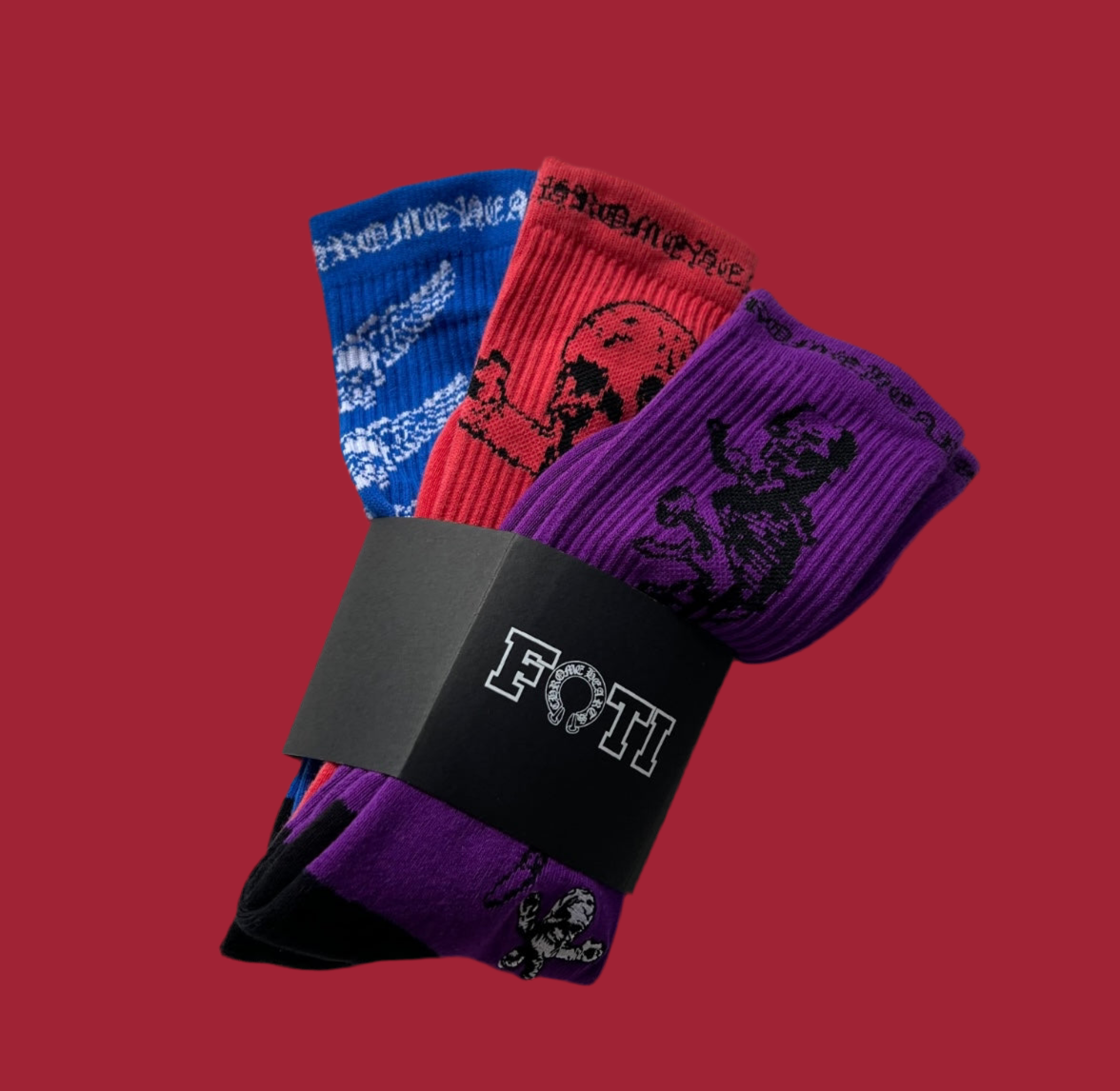3 packs ch socks
