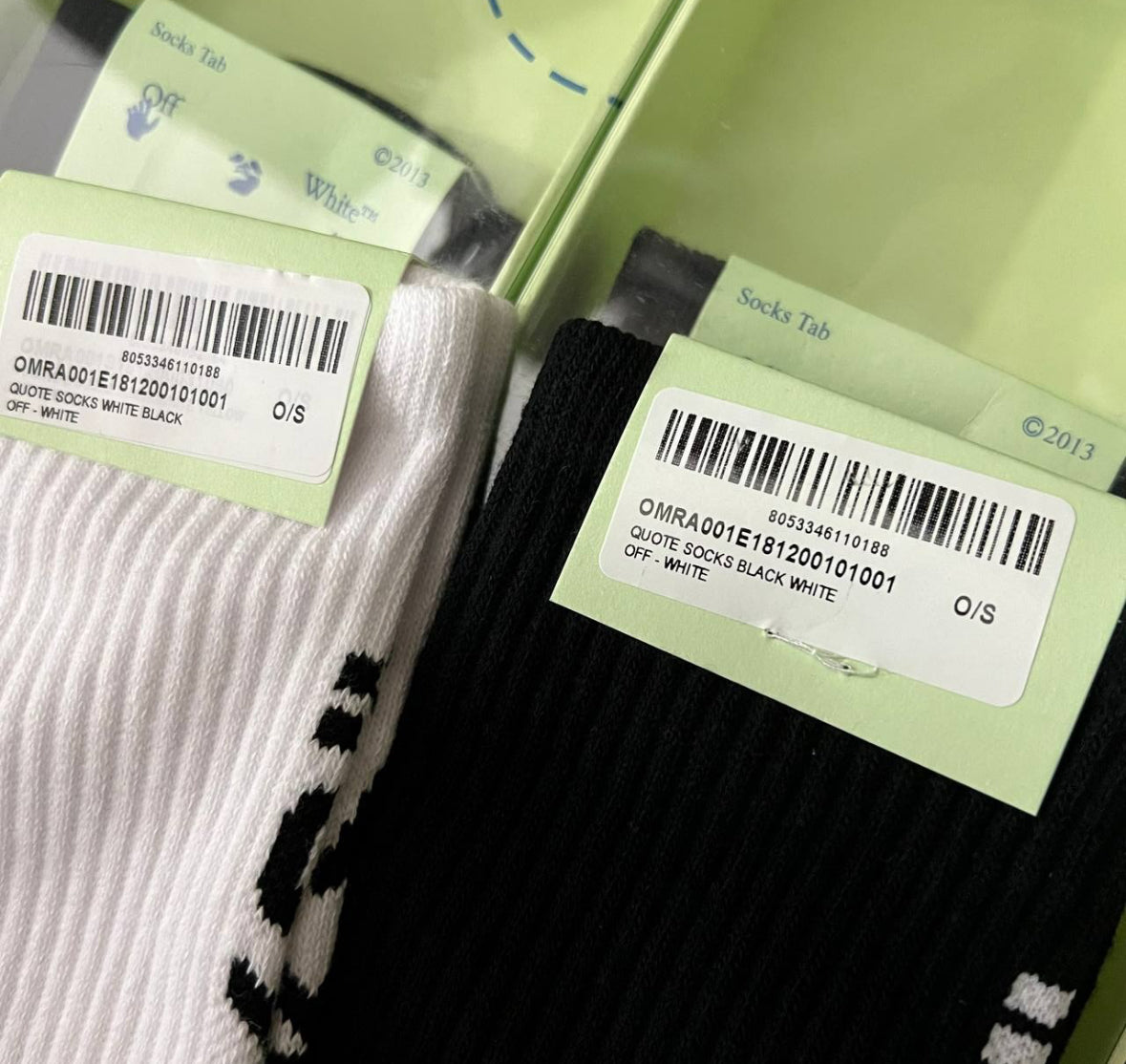 OW “SOCKS” side design socks